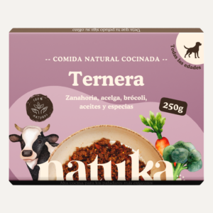 Comida cocinada Natuka de ternera para perros 250g